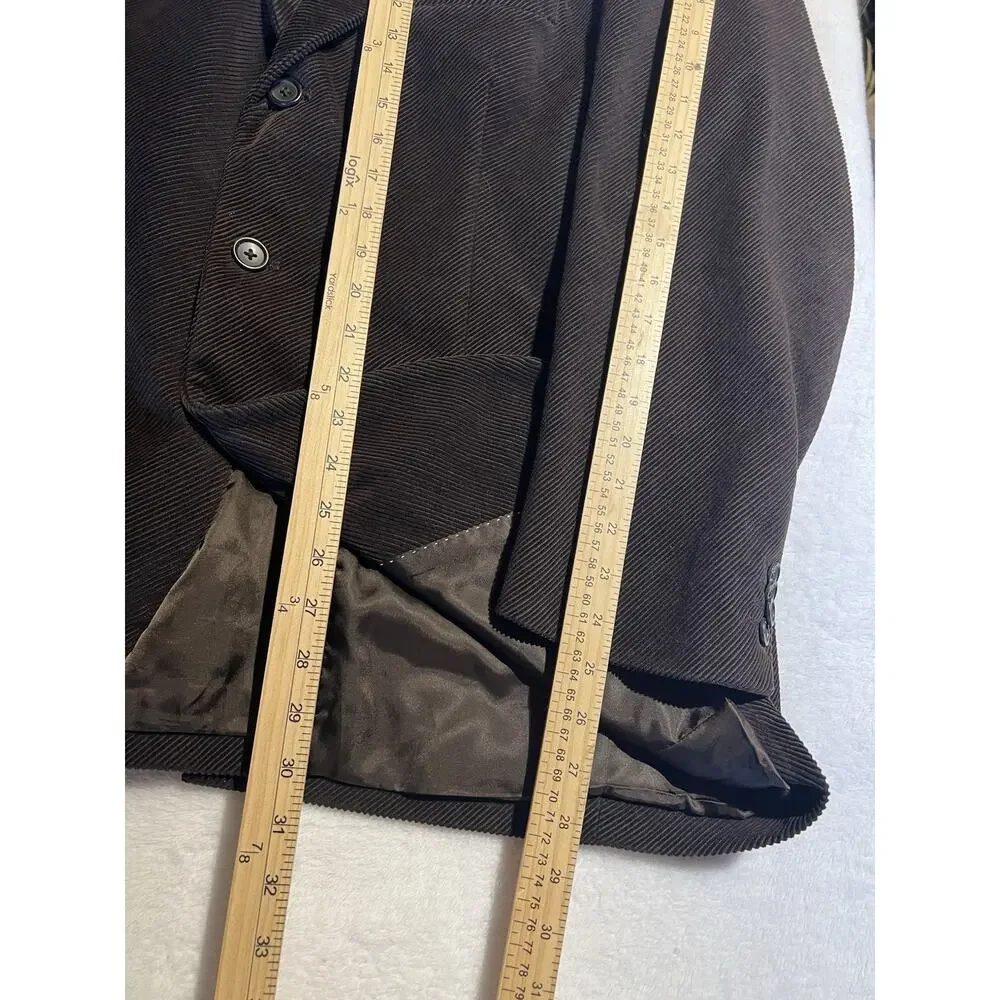 Banana Republic Mens 44S Brown Corduroy Cotton Blazer Sport Jacket 3/2 Roll